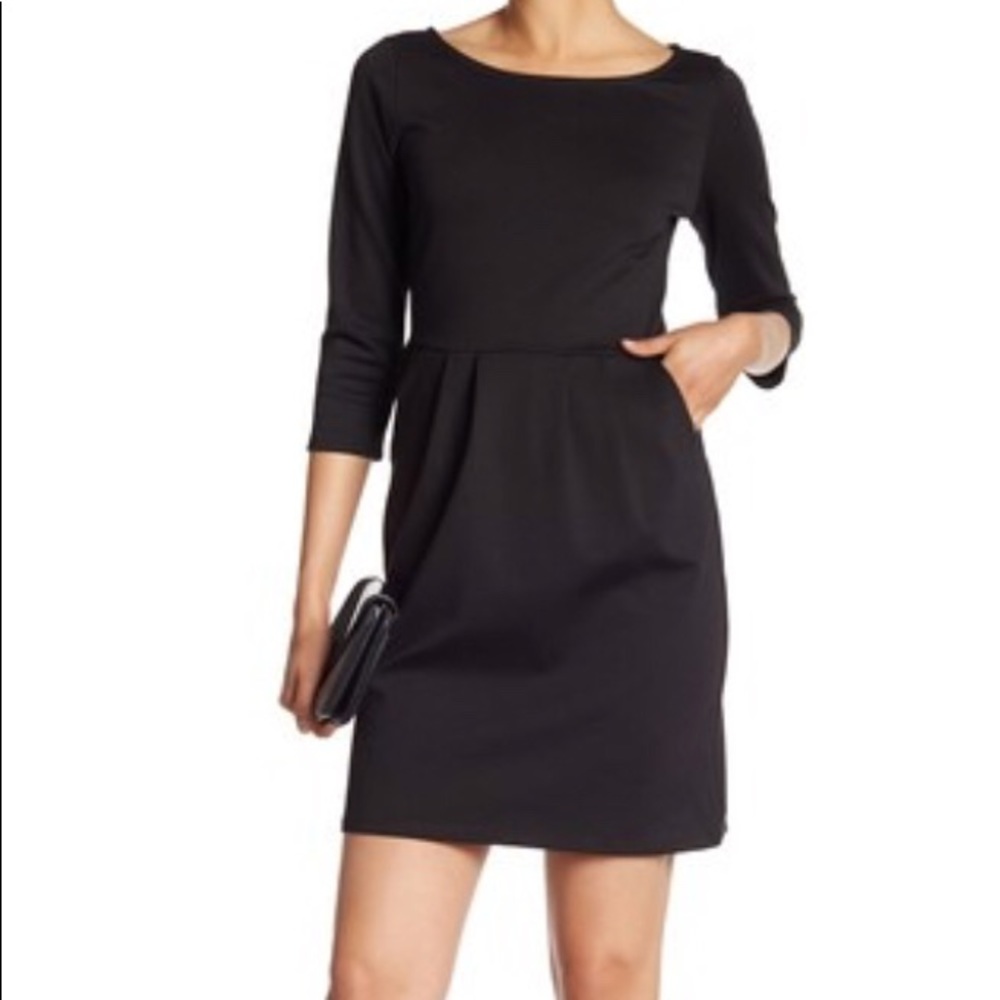 THE VANITY ROOM knit ponte pocket dress 2 sizes